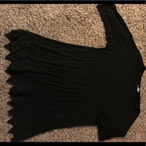 Black boutique tunic